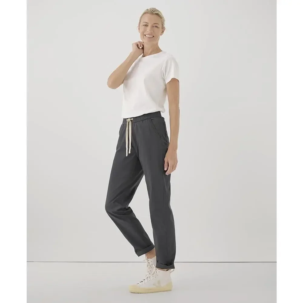 Pact Womens Medium Organic Cotton Daily Pants Drawstring Pull On Outdoors Casual